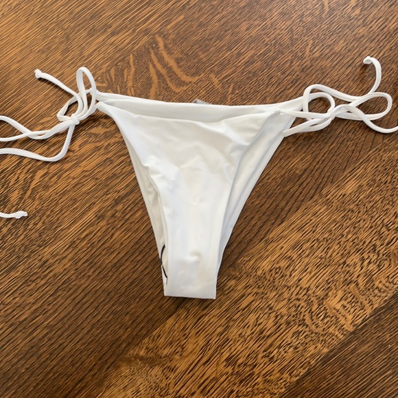 white bathing suit bottoms